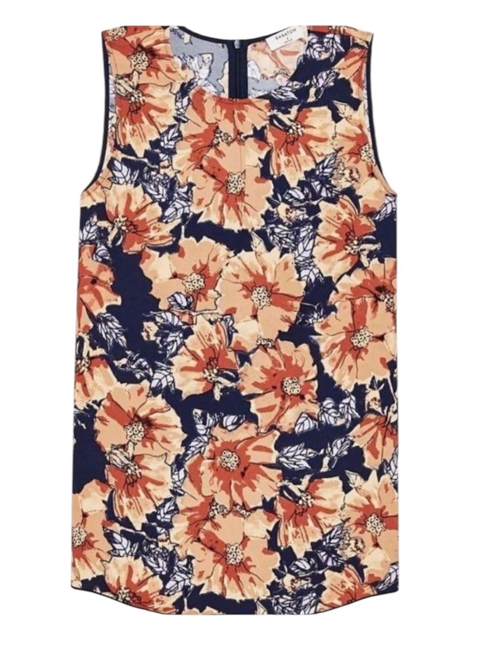 Babaton Weiland floral sleeveless flowy blouse size S excellent condition